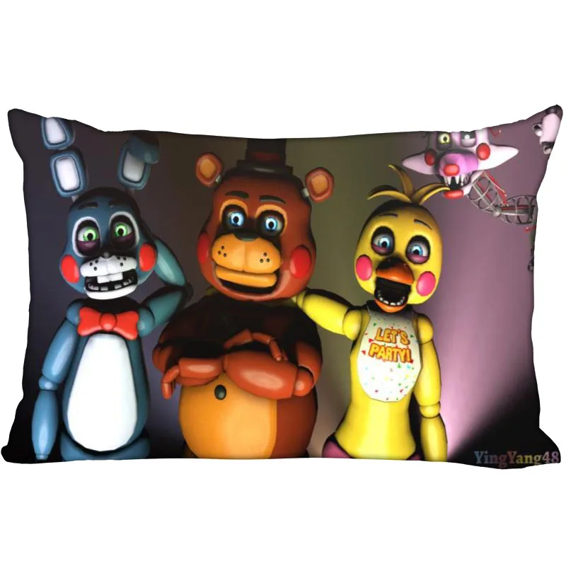 

ShunQian Custom Five Nights at Freddy's New Rectangle Pillowcase Wedding Decorative Soft No Fade Pillow Cover Customize Gift