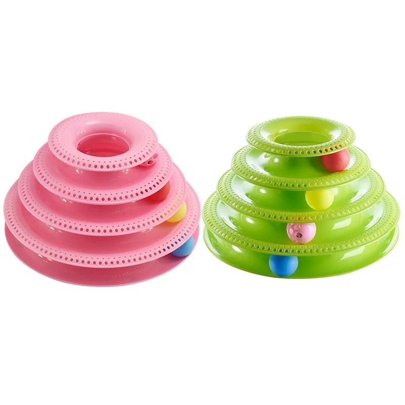 Забавная кошка игрушка для домашних животных игрушки кошек тройной игровой диск