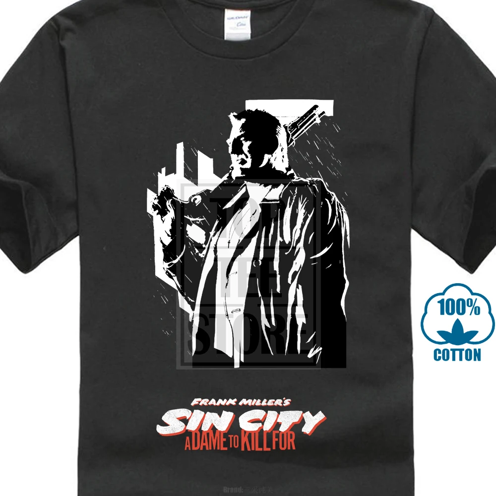Плакат для фильма Sin City Quentin Tarantino S. 1 черная футболка S 5Xl|Мужские футболки| |