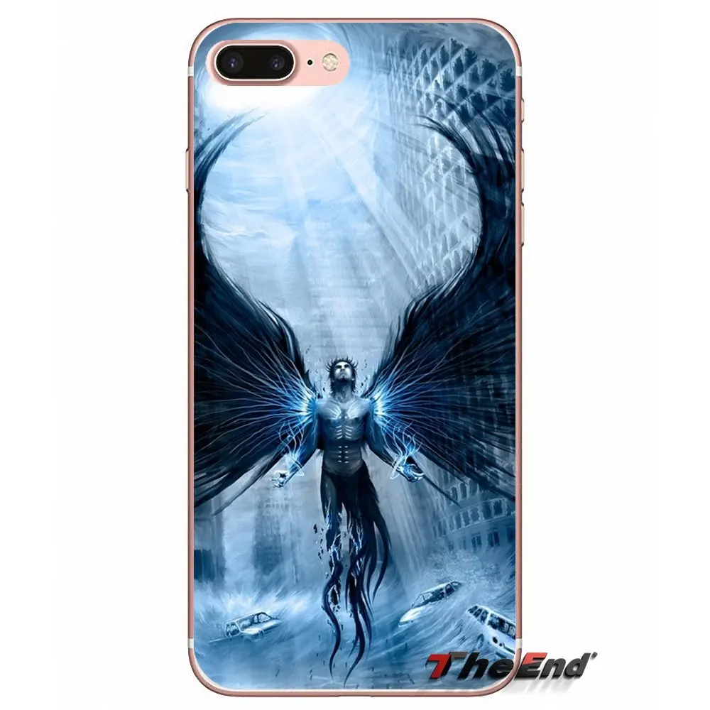 Прозрачный чехол из ТПУ с 3D художественным принтом ангелов для samsung Galaxy S2 S3 S4 S5 MINI