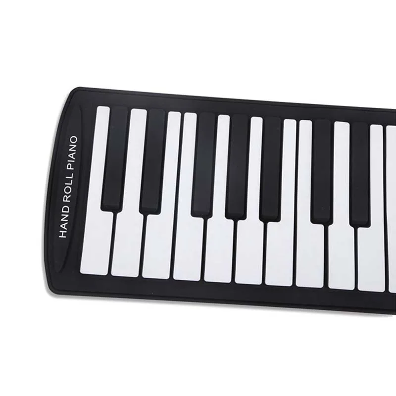 Портативный 61 клавишный гибкий рулон пианино USB MIDI электронная клавиатура ручной