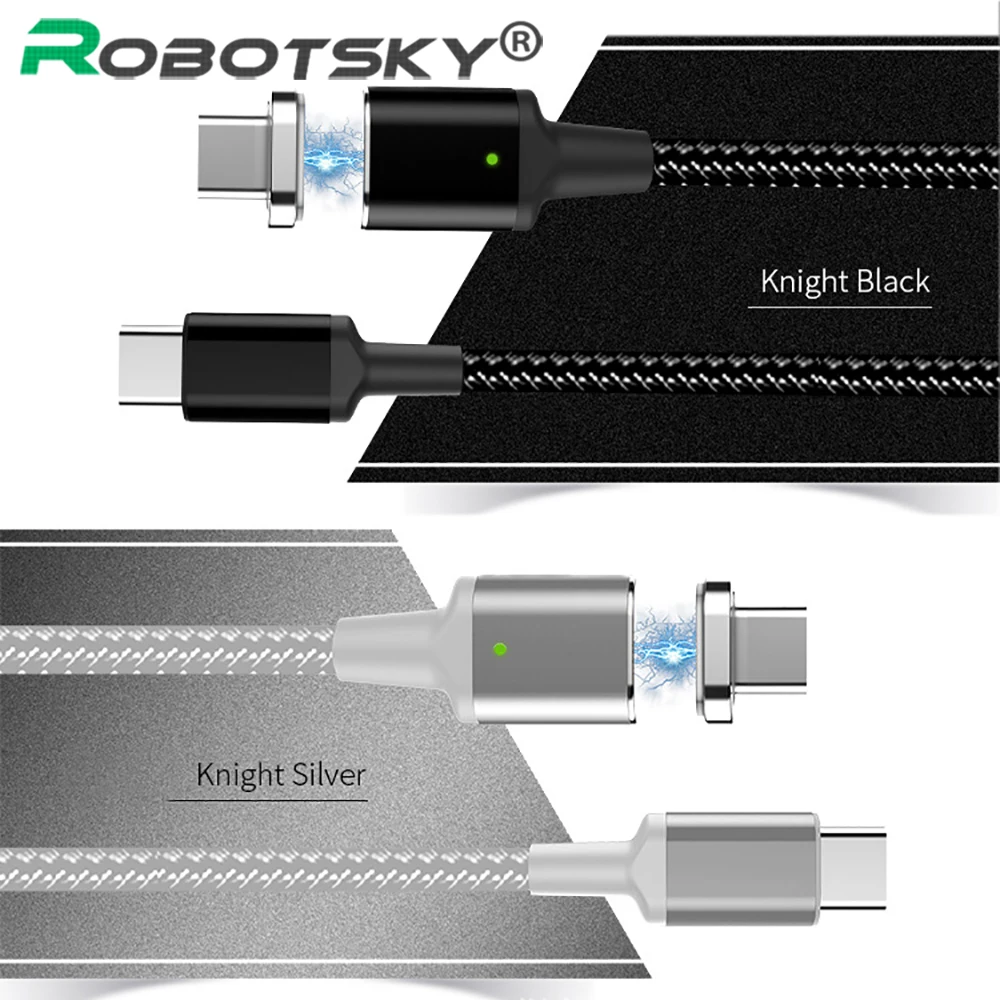 Магнитный 5А PD кабель USB C к USB C type C кабель для быстрой зарядки данных зарядное устройство папа-папа для MacBook Pro для samsung для Google