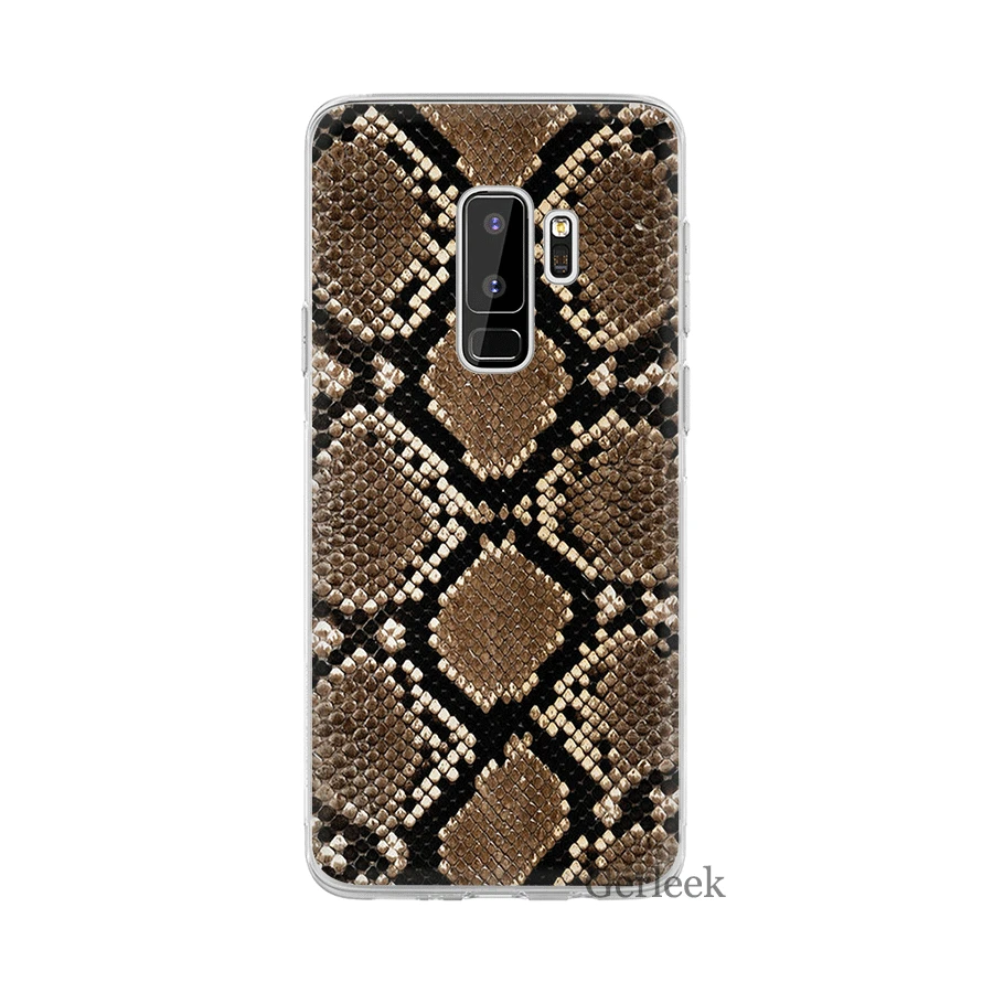 Desxz Escamas Serpiente чехол для телефона Samsung Galaxy A3 A5 A6 A8 A7 A9 плюс 2018 Защитная крышка |