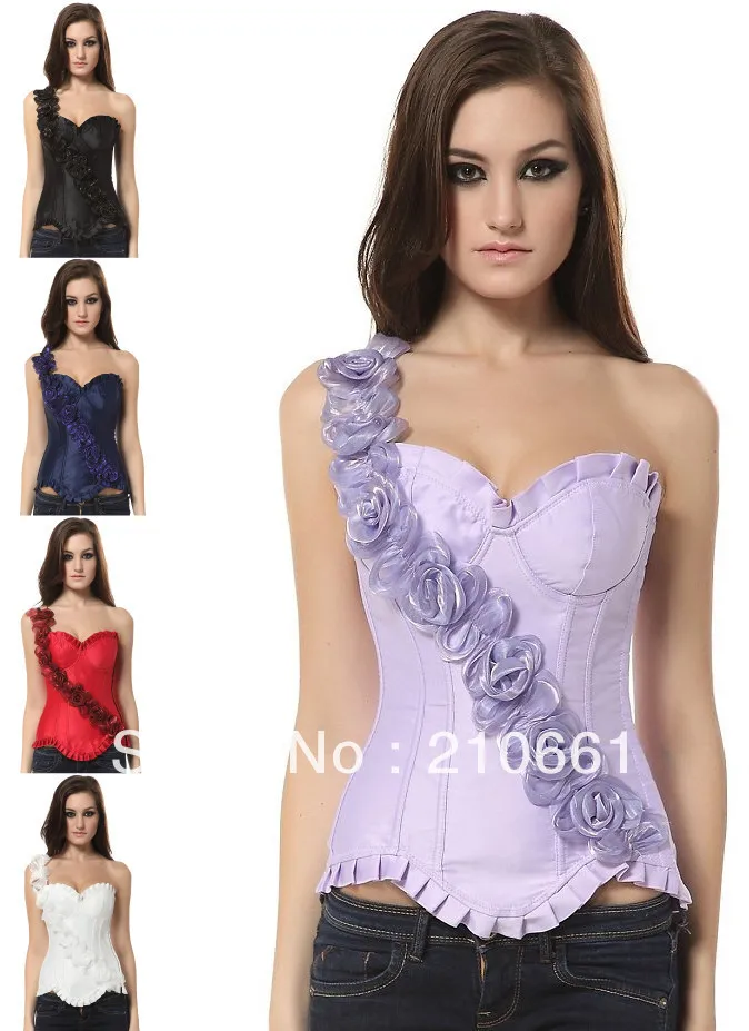 Бесплатная доставка новинка 100% хлопок Женский корсет цвета слоновой кости топ с