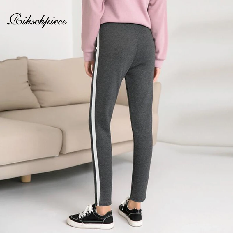 Зимние женские бархатные брюки Rihschpiece размеры до 5XL теплые Плотные шаровары с