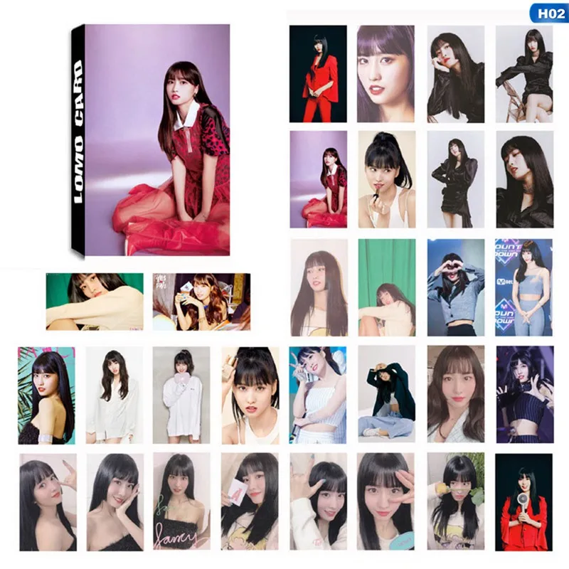30 шт./корт. K pop двойная Фотокарта ЛОМО коллективная постер канцелярские