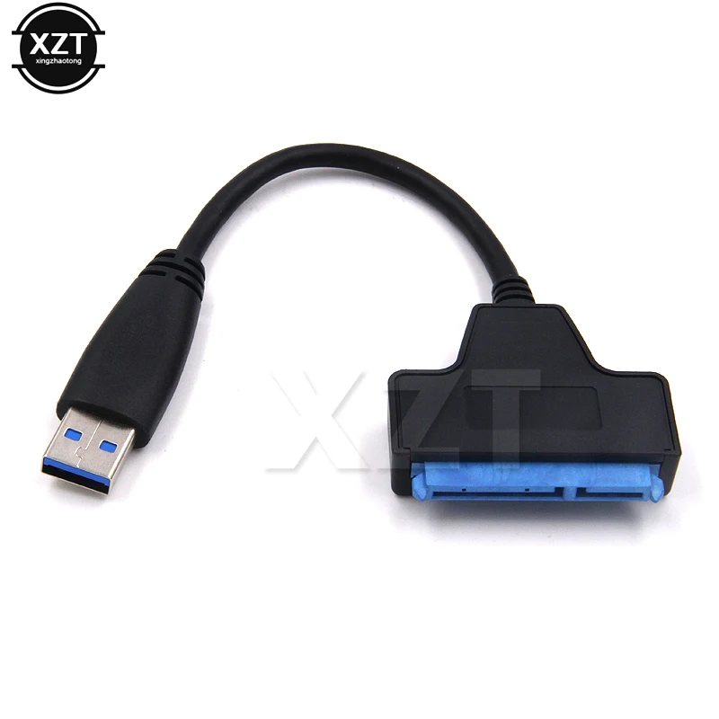 USB 3 0 SATA 22 Pin 2 5 дюймовый жесткий диск надежный Супер Скоростной адаптер SSD кабель 20