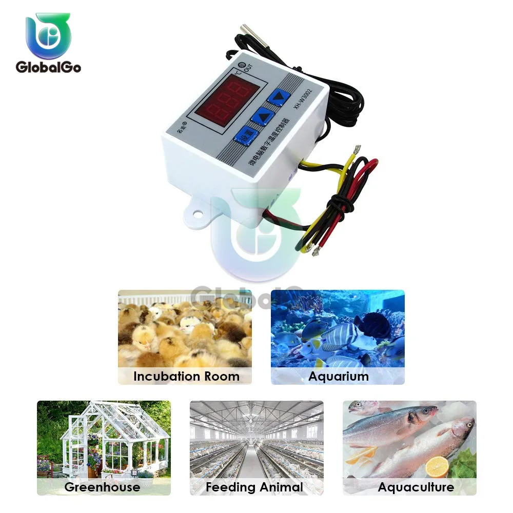 XH-W3002 W3002 AC 110 V-220 V DC 24 V DC 12 V Led Цифровой терморегулятор Термостат Температура Управление; Управление счетчик-переключатель