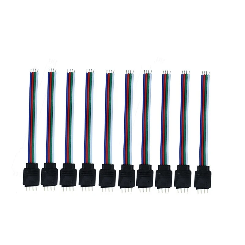 10 см 15 4 контактный разъем RGB для светодиодной ленты 3528/5050 RGB|rgb connector|rgb wire cablergb cable |