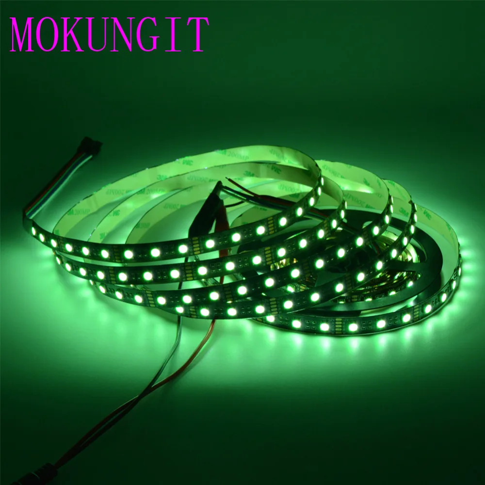 Гибкая светодиодная лента SMD 5050 RGBW 50 м 4 в 1 RGB + теплый/холодный белый черный/белый