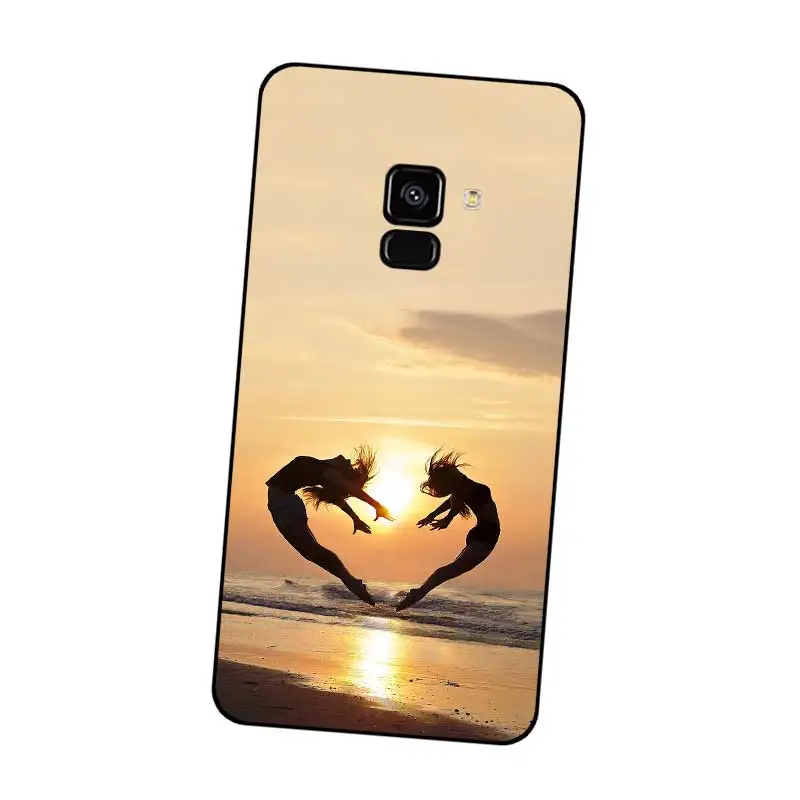 N303 Dancer Black Silicone Case Cover For Samsung Galaxy J2 J3 J4 J5 J6 J7 J8 Pro Plus Prime 2018 2017 |