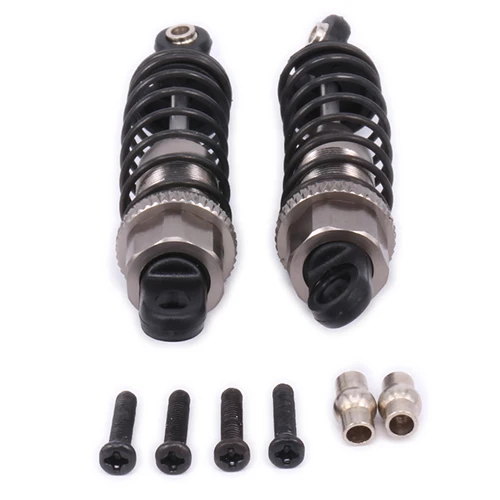 Titanium Алюминиевый Масляный передний и задний амортизатор 0016 0017 для 1/12 WLtoy 12428 12423 RC автомобиль гусеничный короткий ход грузовик Upgrad часть - Цвет: Titanium