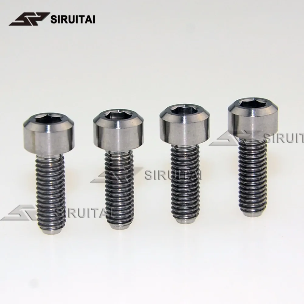 4 шт. винты из титанового сплава M5x15mm рули для велосипеда винты передачи тормозов