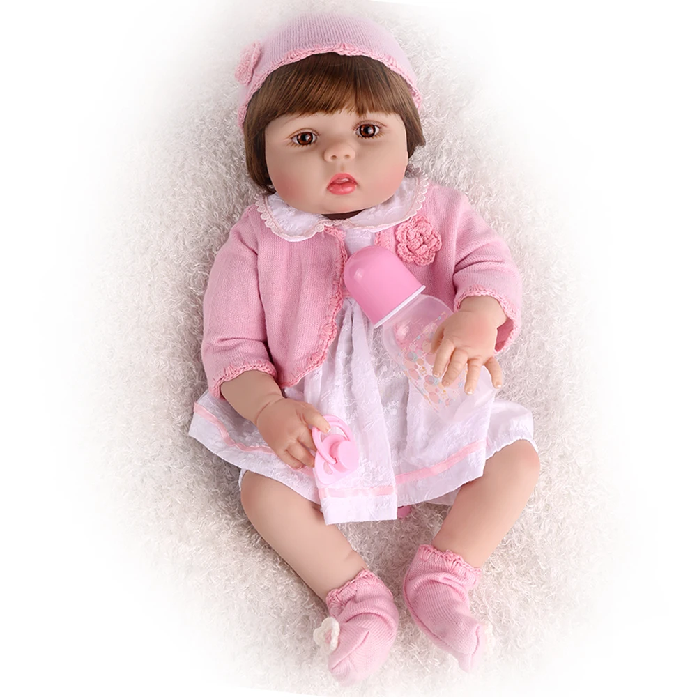 Полностью силиконовые 22 дюйма 55 см куклы Reborn Baby Милые Игрушки для ванны реалистичные Bebe реалистичные детские игрушки Boneca Игрушки для девочек подарок на день рождения