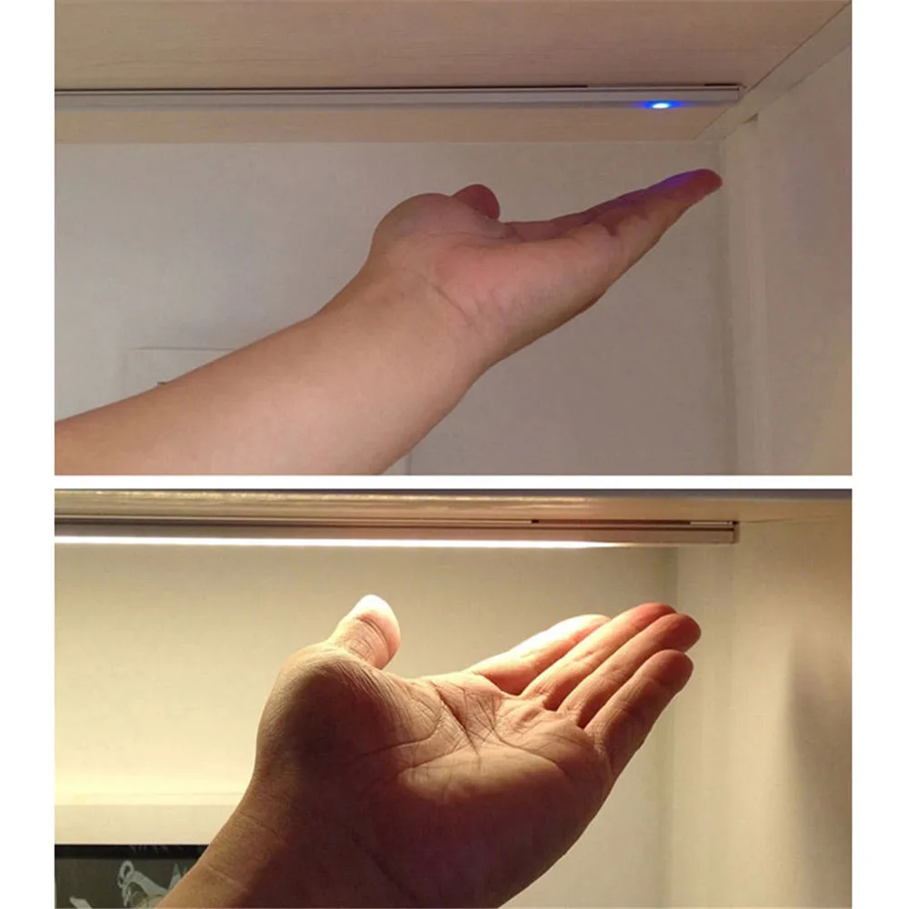 С регулируемой яркостью 21 светодиодный сенсорный Сенсор светильник ящика шкафа