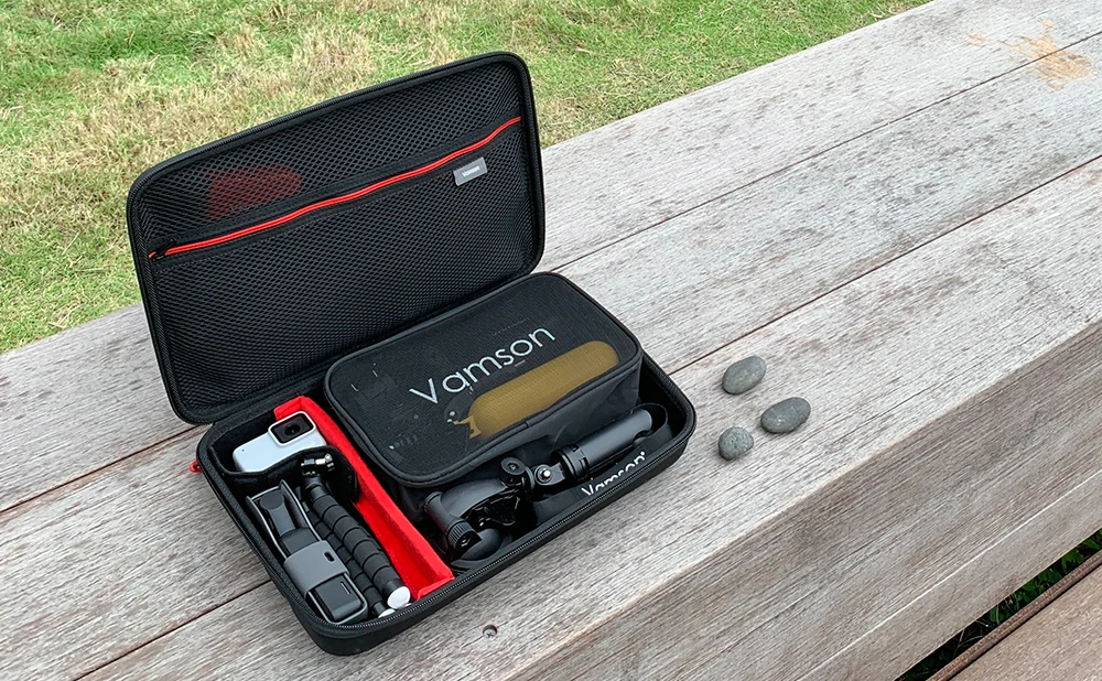 Vamson для Go pro аксессуары наборы сумка для Gopro Hero 8 черный 7 6 5 водонепроницаемый чехол PU для DJI Yi жесткий корпус коробка для хранения VP808