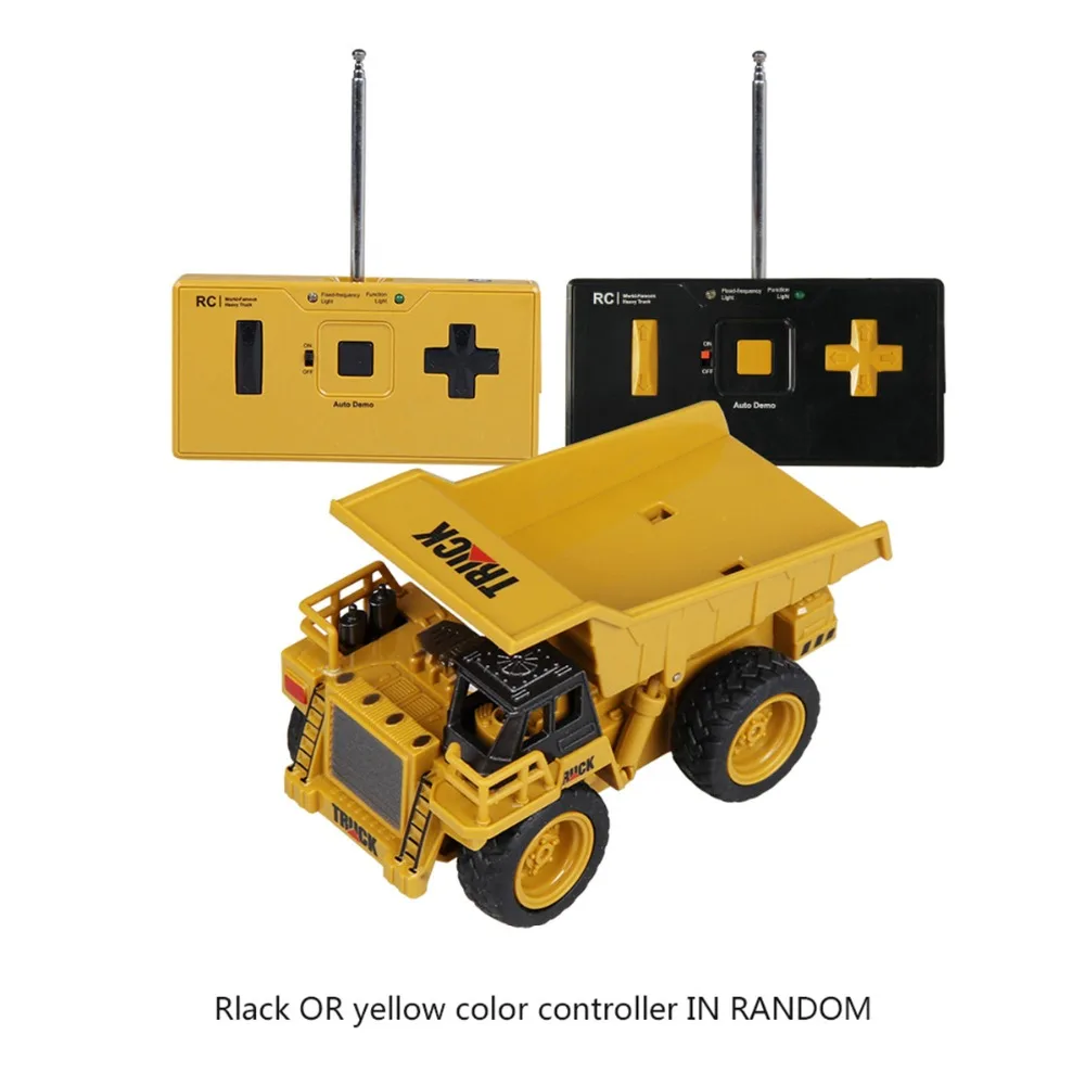 Мини Размеры игрушка RC Truck дистанционного Управление Самосвал Для детей экскаватор кран бульдозер Дистанционное Управление 4-канальный электрические игрушки