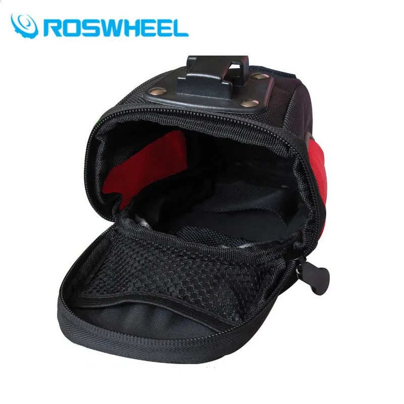 ROSWHEEL Bicycle Saddle Bag Outdoor Cycling Mountain Bike Bags Repair Tools Pack Pocket For Biking Riding Red | Спорт и развлечения