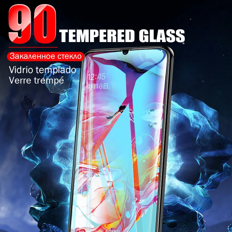 Закаленное стекло пленка для samsung Galaxy A50 S10 S8 plus S9 plus note 9 8 20D полный закругленный протектор экрана для samsung S10E S7 Edg