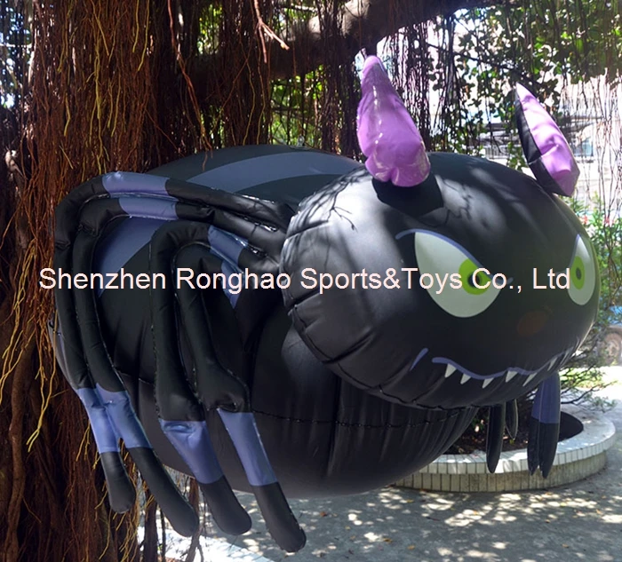 ПВХ герметичный Хэллоуин надувной анимационный паук наружное украшение двора