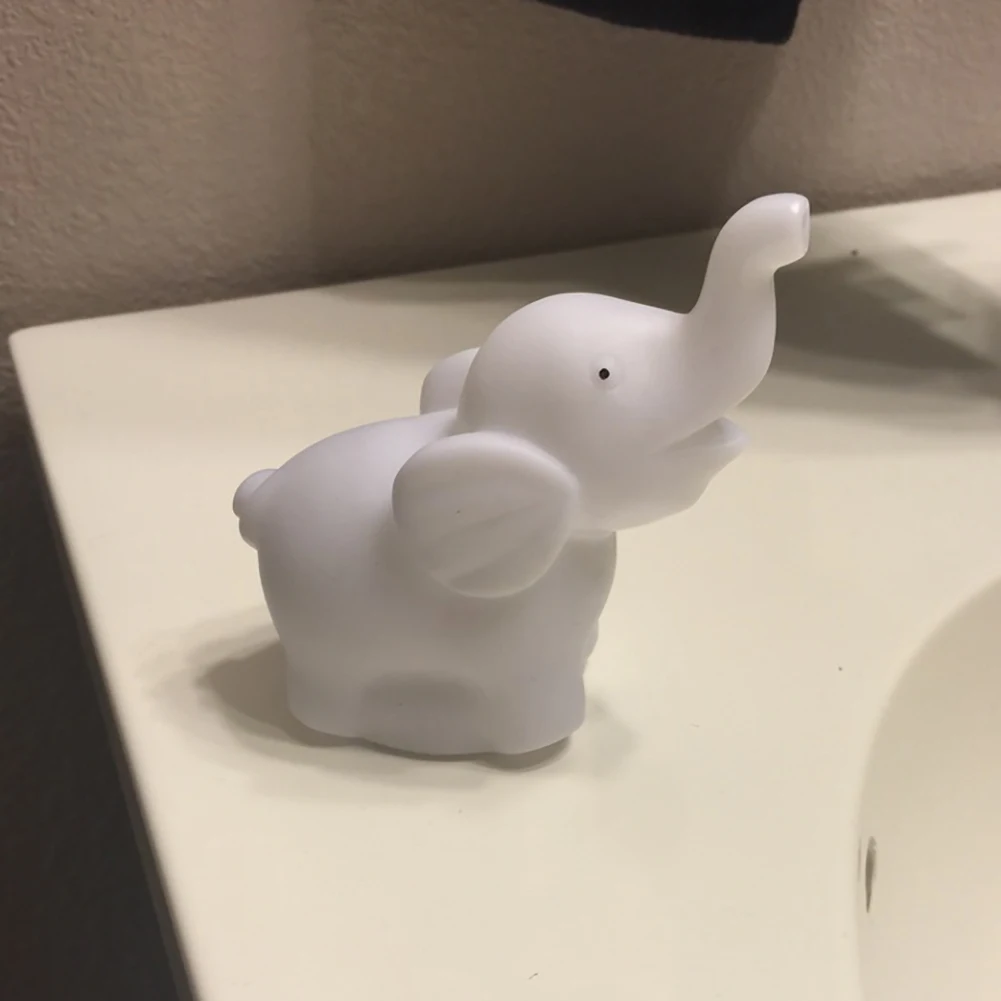 1 шт. светодиодный ночсветильник в виде слона 7 меняющихся цветов|Ночники| |