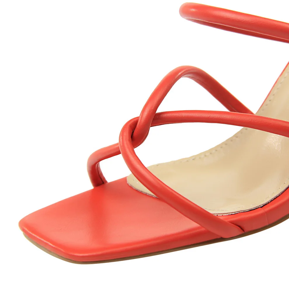 2019 г. Летние Элегантные женские модные шлепанцы на высоком каблуке Босоножки с