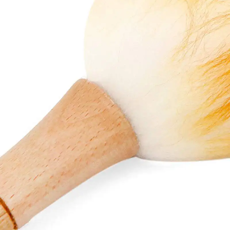Из Мягкой Шерсти Duster верный Стиль полка гостиная Настольный пылесос 20-дюймовый бытовая из овечьей шерсти шерстяная тряпка для вытирания пыли с деревянной ручкой милые происхождение