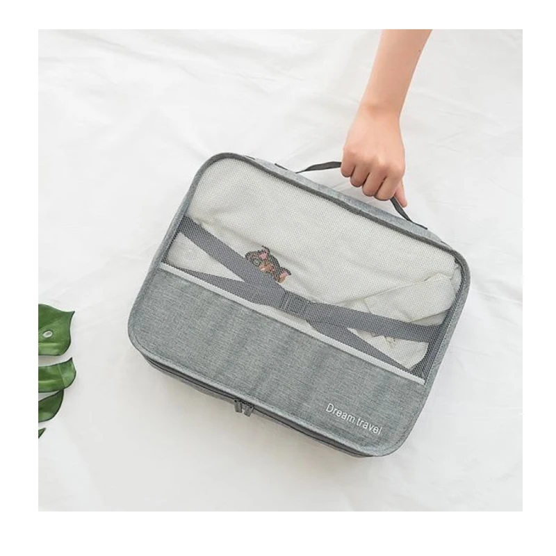 HMUNII fashion travel accessories packaging storage bag 7 sets of bags underwear footwear waterproof wash | Багаж и сумки