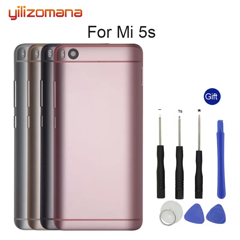 Оригинальная сменная задняя крышка YILIZOMANA для Xiaomi Mi 5S Mi5S M5S корпусы задней двери