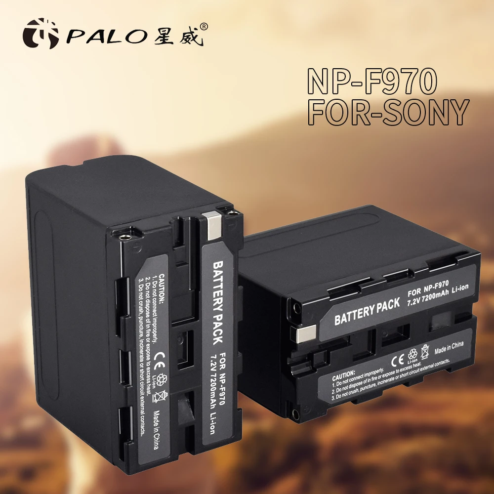 PALO 1 шт. 7 2 В 7200 мАч NP-F960 NP-F970 NP F960 F970 F950 камера батарея для Sony PLM-100 CCD-TRV35 MVC-FD91 MC1500C L10 |