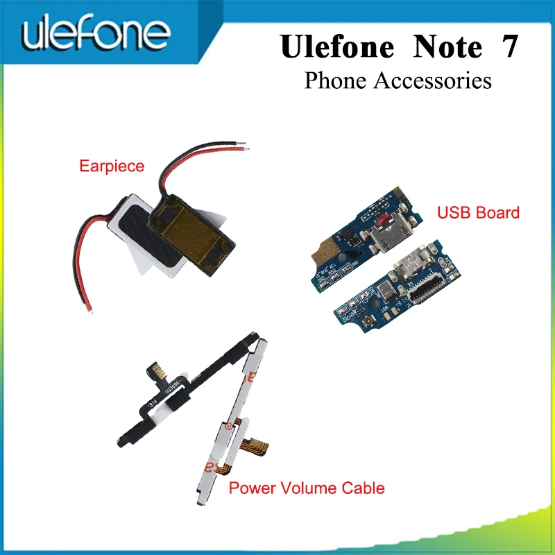 Ulefone Note 7 USB Charge Board Earpiece Assembly Repair Parts For Power Volume Cable Phone Accessories | Мобильные телефоны и