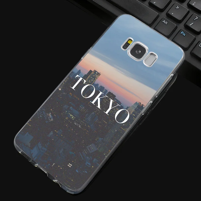 DREAMFOX N221 текст город Мягкий ТПУ силиконовый чехол для samsung Galaxy Note S 3 4 5 6 7 8 9 Edge Plus Grand