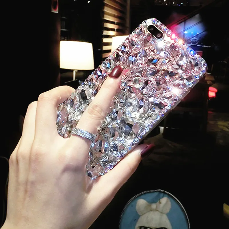 For Xiaomi A1 A2 lite Mi 8 redmi 6A Note 5 6 7 Pro Luxury Diamond rhinestone soft Phone case Bling Glitter Back Cover coque |