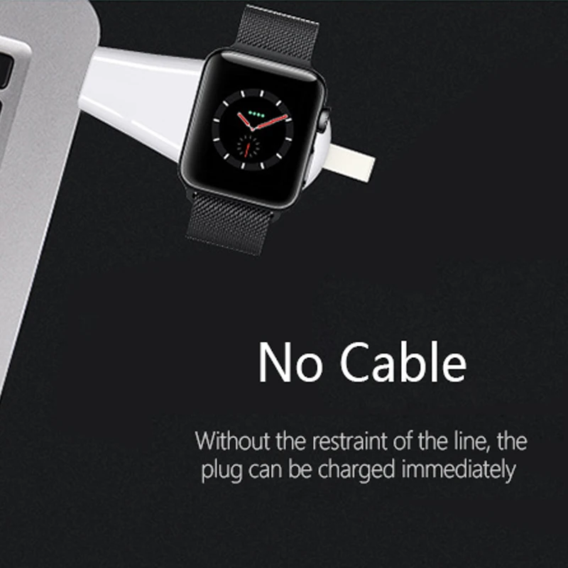 Зарядное устройство USB для Apple Watch Series 4 3 2 беспроводное портативное зарядное