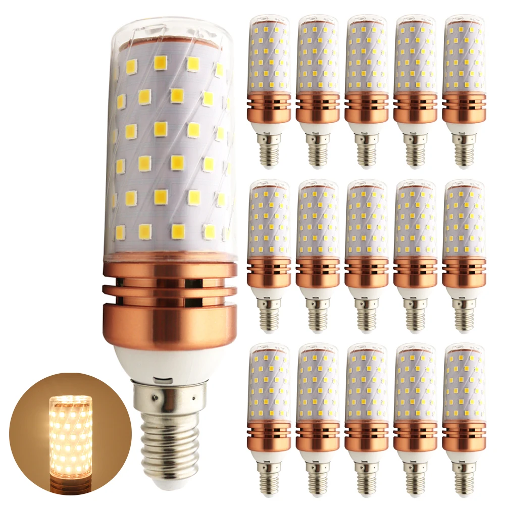 15X SMD 2835 лампада светодиодный светильник E14 220V кукурузы лампы Люстра в форме свечи