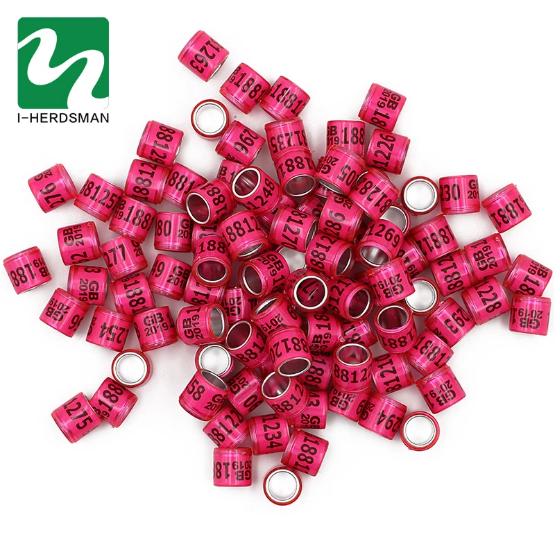 100 шт. многоцветное кольцо с птичьими голубями для гоночных голубей высокое