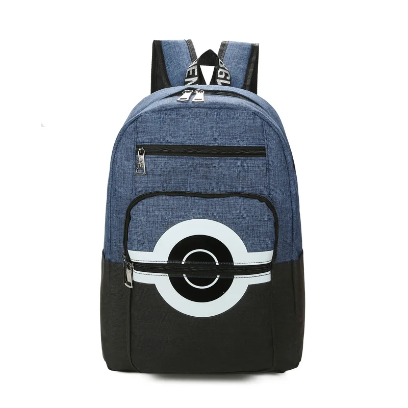 Аниме рюкзак Pokemon карманные монстры холщовый рюкзак для женщин мужчин Pokemon Poke шарик школьные рюкзаки Mochila - Цвет: 3