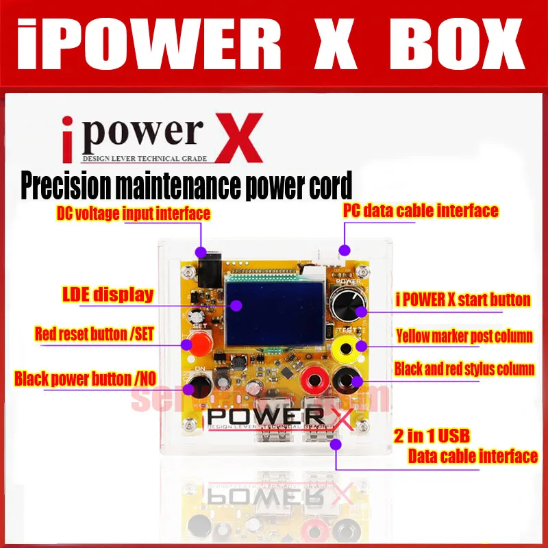 Новая коробка iPOWER X для iPhone высокоточный тестер напряжения источника питания