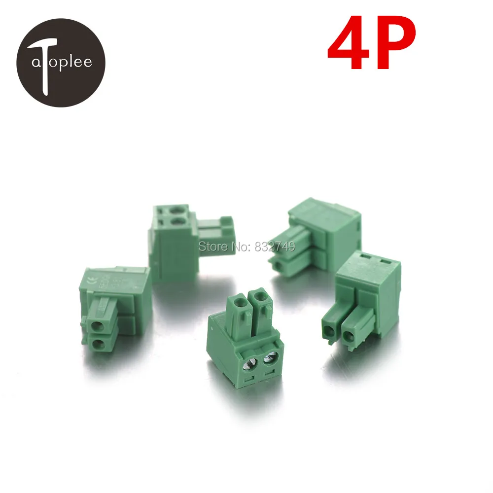 10 шт. 4P 3 81 мм 2EDG штепсельная вилка PCB Штекерная Клеммная колодка Соединитель 28 16