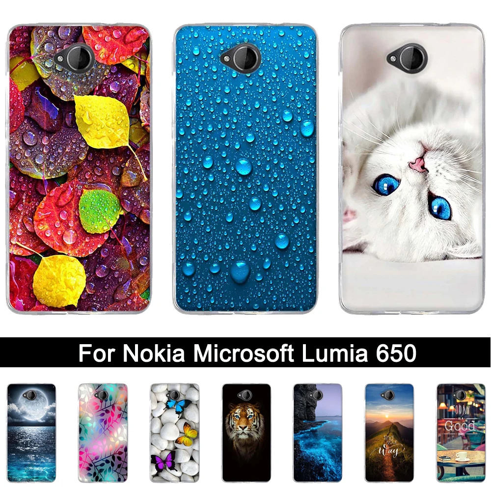 Мягкий чехол из ТПУ для Nokia microsoft Lumia 650, силиконовый чехол с принтом на заднюю панель, чехол для Nokia Lumia 650, чехол с рисунком для Nokia650