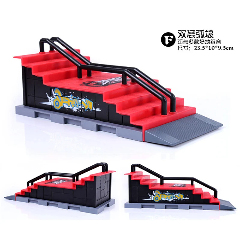 

Model F Steps Shape Finger Skateboard Park Ramp Parts for Tech Deck Fingerboard and Finger Board