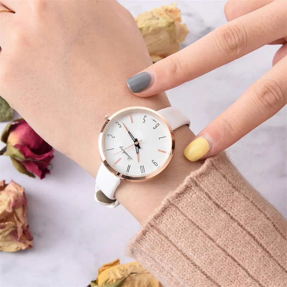 Милые модные кварцевые часы для девочек ярких и зеленых цветов простые