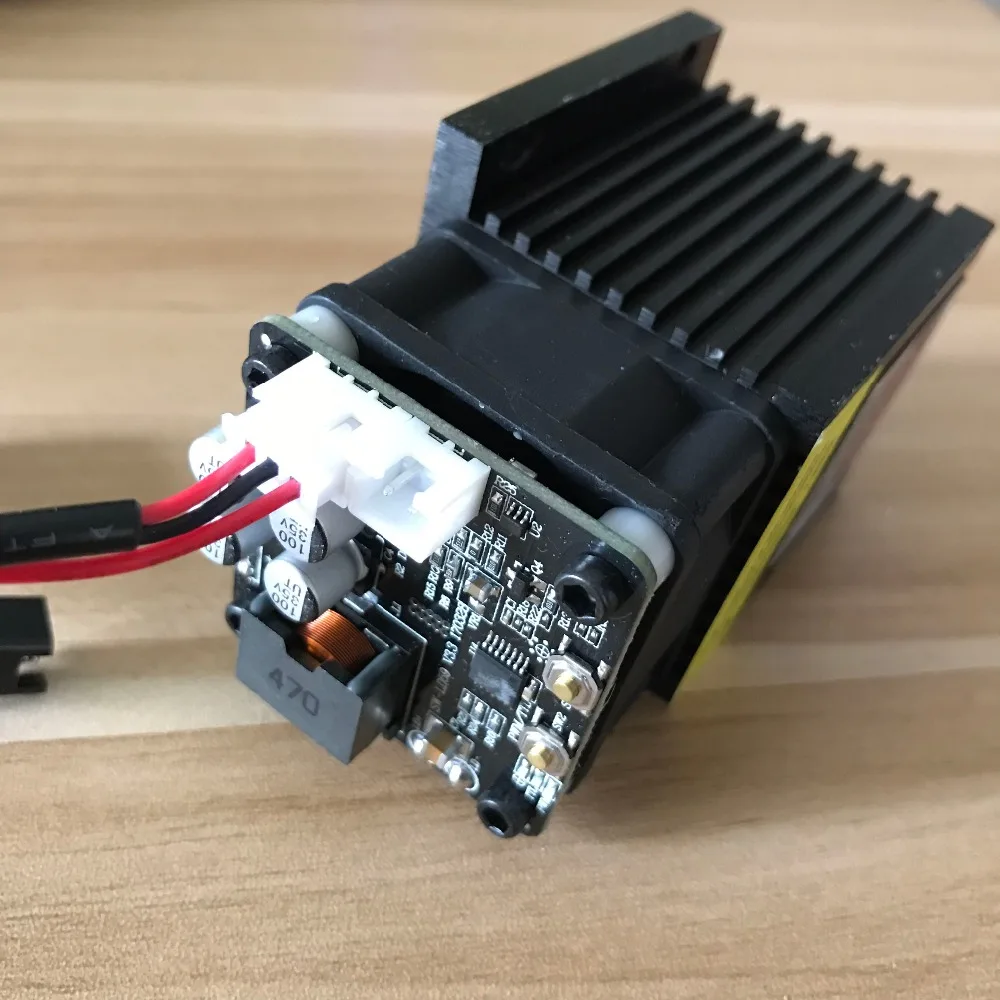 Бесплатная доставка 7 Вт Мощный лазерный гравировальный модуль 450 нм Синяя