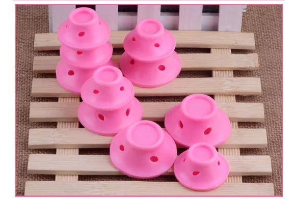 Устройство для завитых волос силиконовый ролик самостоятельной сборки грибной