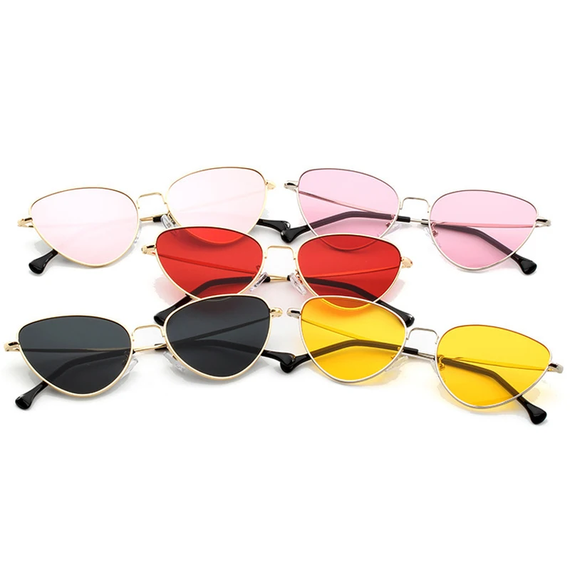 WISH CLUB 2018 Fashion Brand Designer Women Sunglasses Cat Eye Vintage Ladies Retro Mirror Glasses Luxury Unisex Eyewear Oculos |