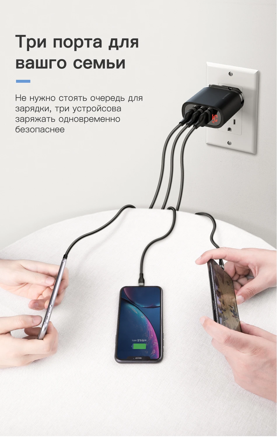 KUULAA Quick Charge 3.0 USB Charger 30W QC3.0 QC Fast Charging Multi Plug Mobile Phone Charger For iPhone Samsung Xiaomi Huawei