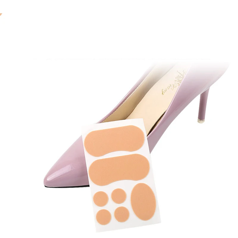 

1set Heel Back Stickers Slip Resistant Anti-wear Shoes Sticker Foot Care High Heel Insert Pads Insole Pain Stress Relief