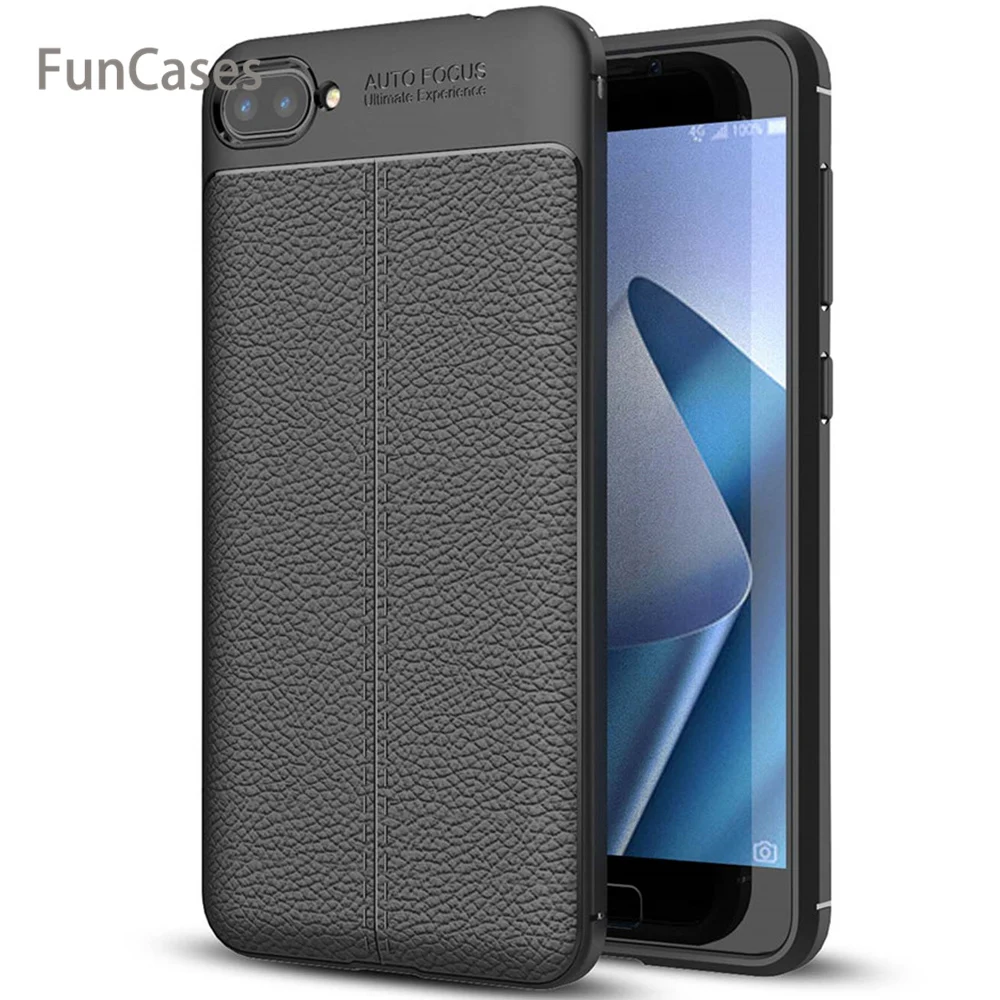 Чехол для Asus Zenfone 4 Max ZC520KL Силиконовый противоударный чехол роскошный кожаный