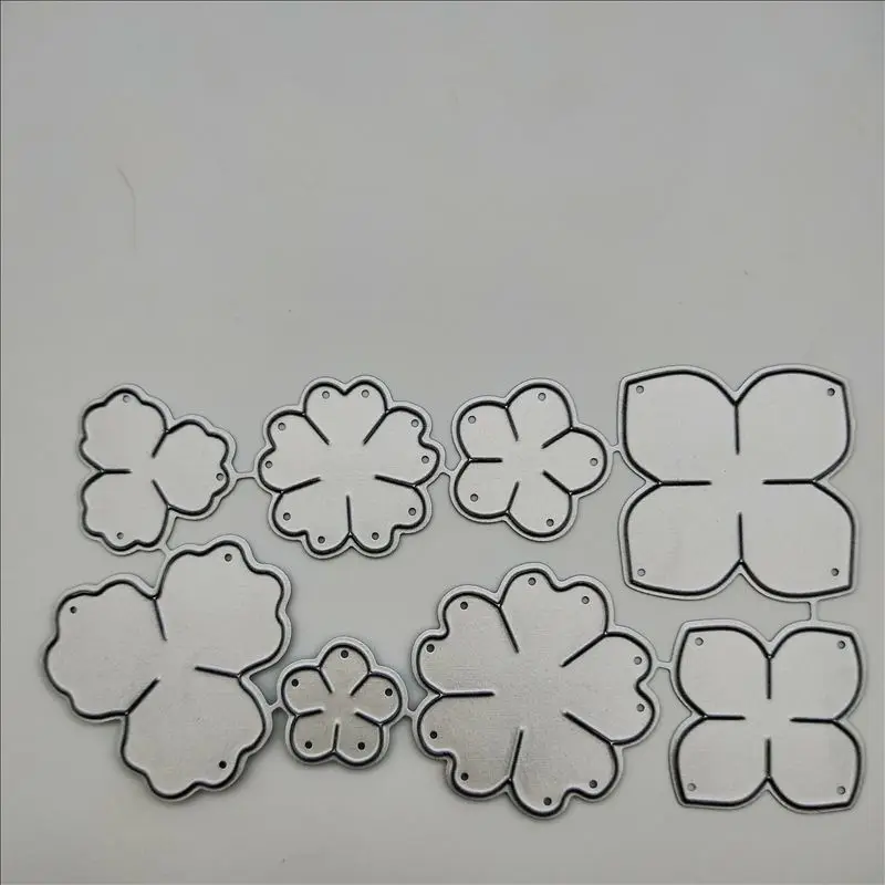 Лепестки умирает цветы металлический Трафаретный вырубной штамп Трафареты
