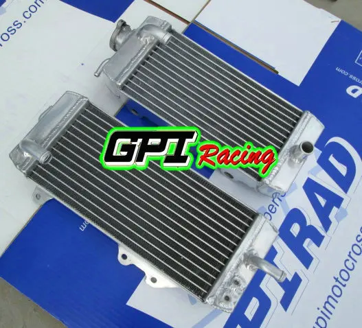 GPI алюминиевый гоночный радиатор для алюминиевого радиатора KAWASAKI KXF250 KX250F KX 250F KXF